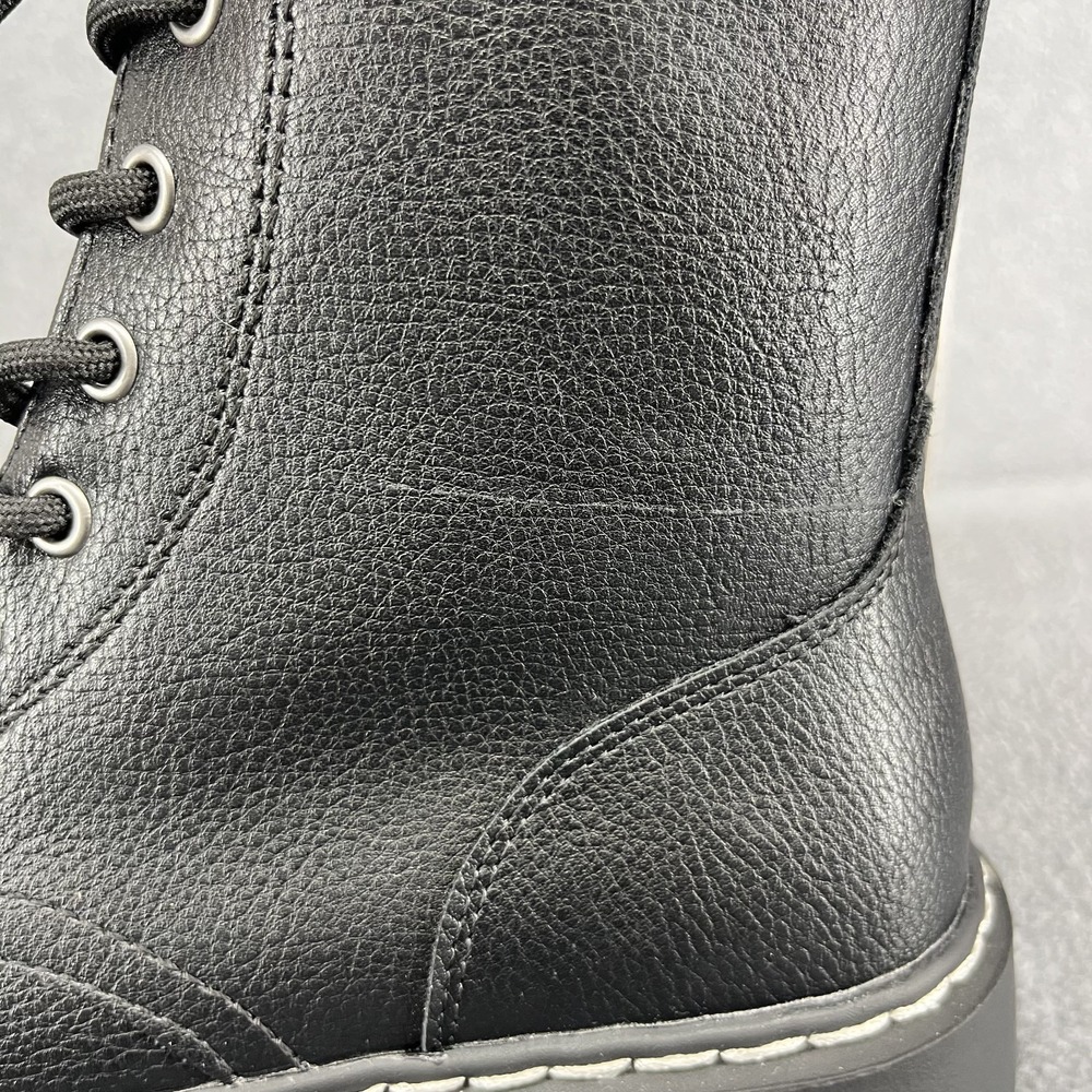 Sincerely Jules Harley Chunky Combat Leather Boots Women's‎ 7 M Black - Picture 5 of 13